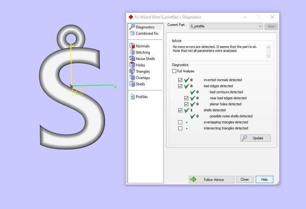 Heart Alphabet S 3D print model_12