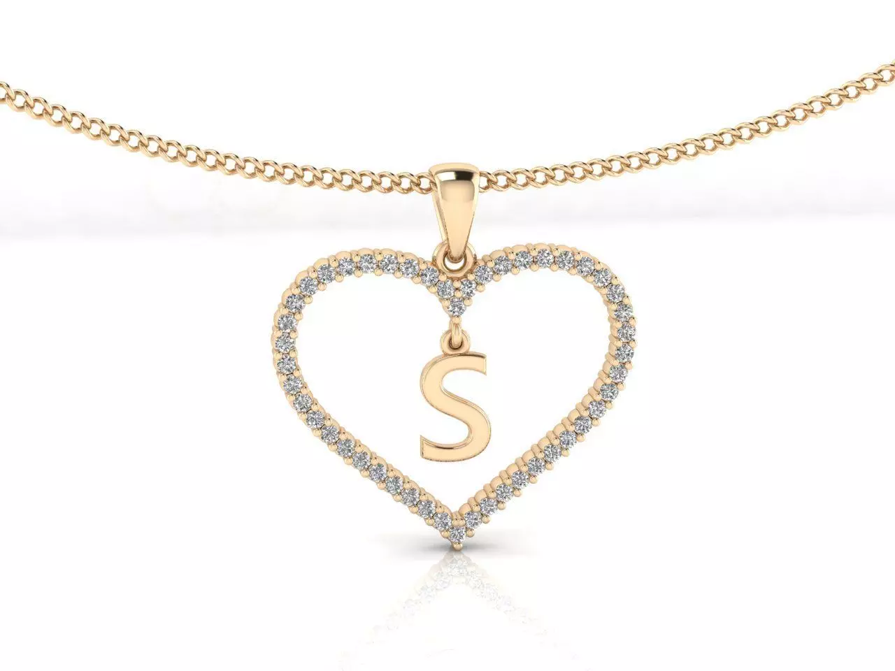 Heart Alphabet S 3D print model_0