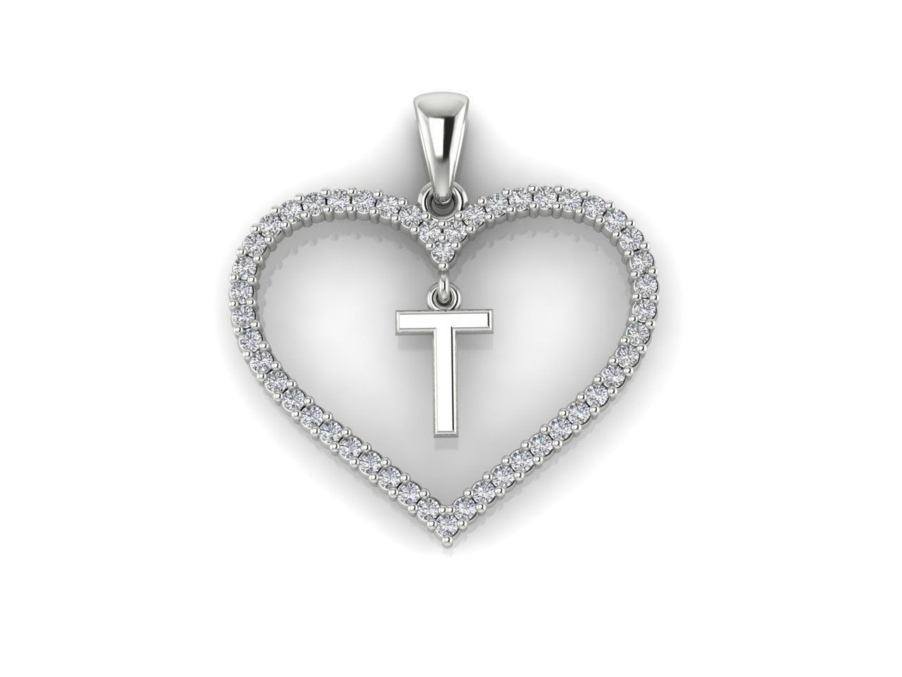 Heart Alphabet T 3D print model_5