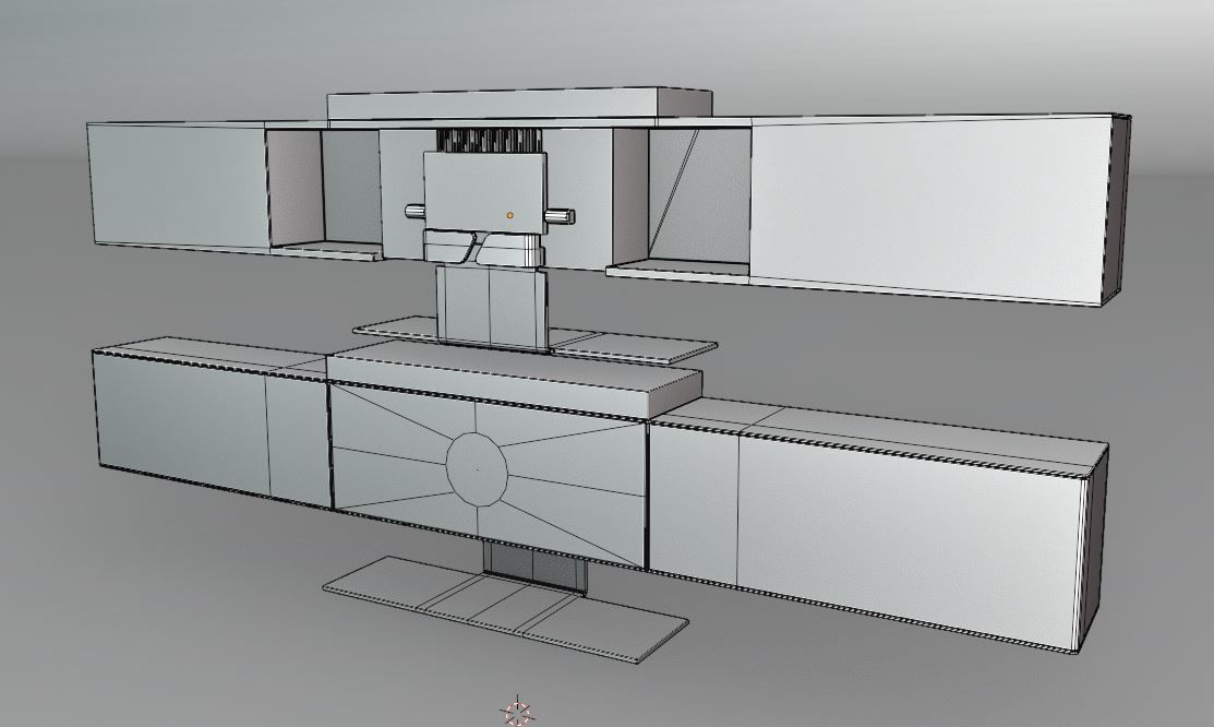 Conference Room Audio Video Pack Low-poly 3D model_32