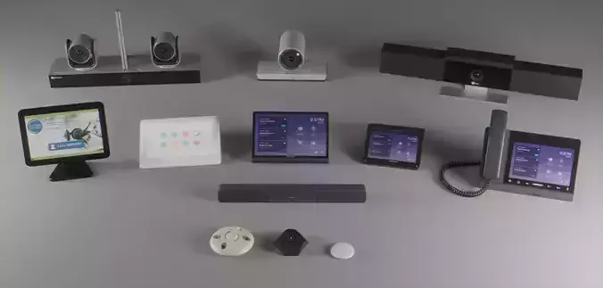 Conference Room Audio Video Pack Low-poly 3D model