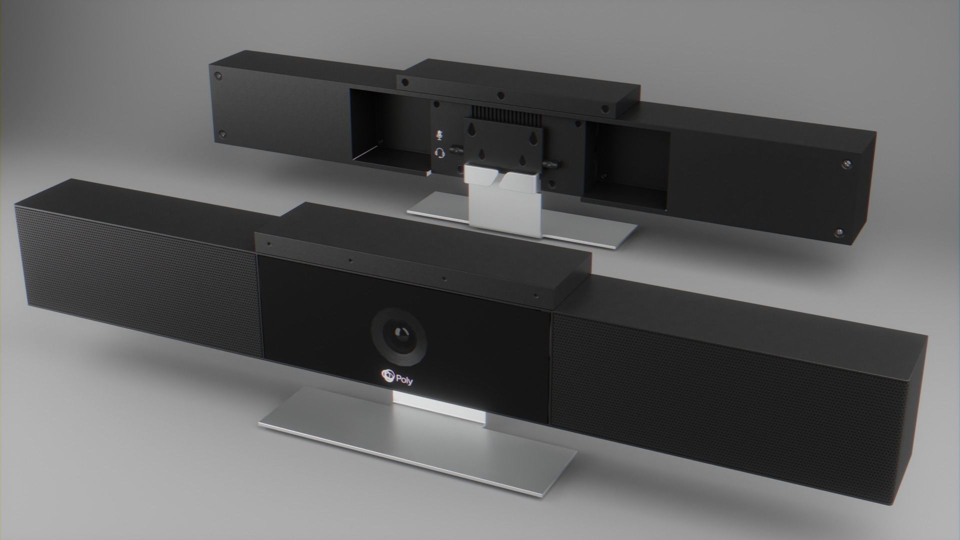 Conference Room Audio Video Pack Low-poly 3D model_8