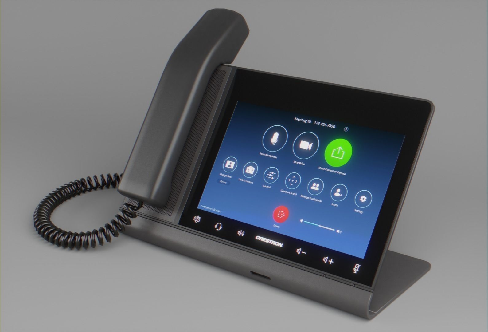 Conference Room Audio Video Pack Low-poly 3D model_12