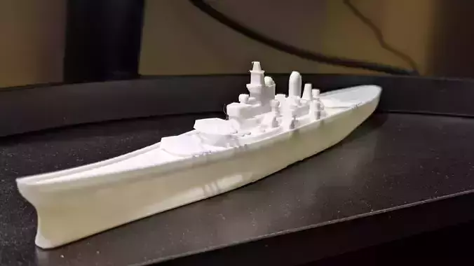 USS Iowa Low Poly