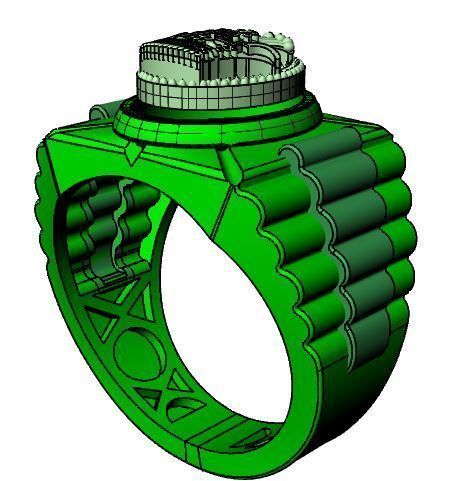 Crown ring 3D print model_6