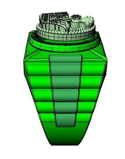 Crown ring 3D print model_7