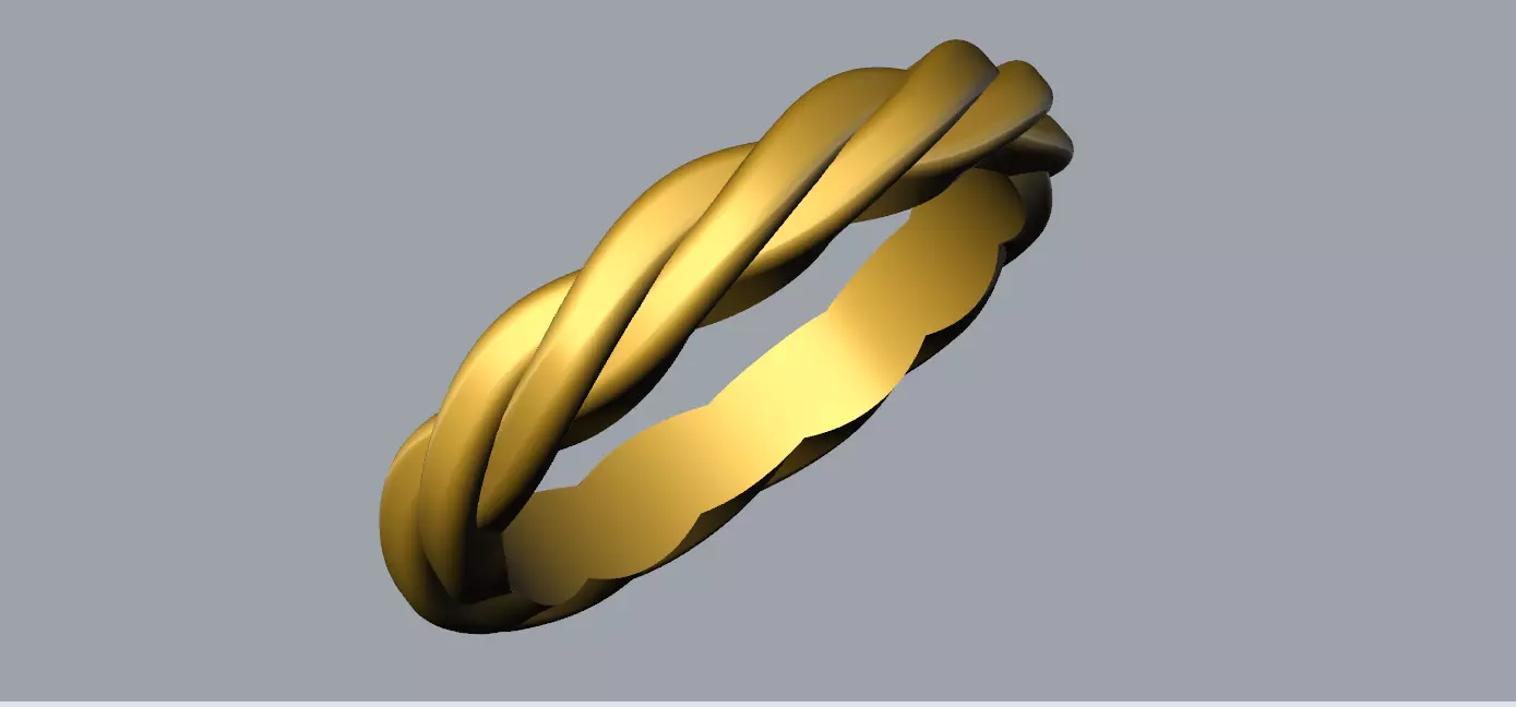  wedding ring 3D print model_0