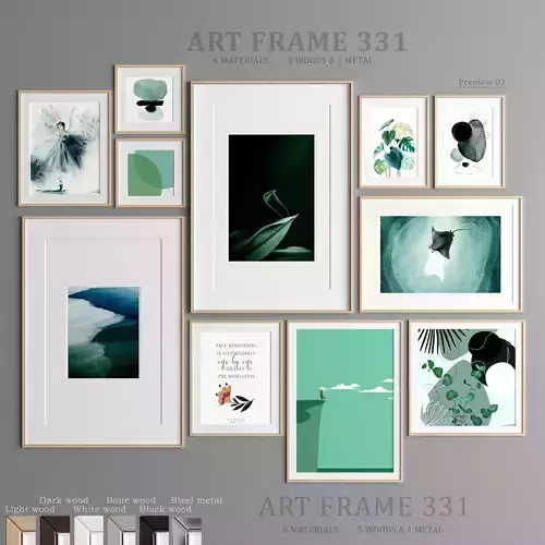 Art Frame 331 Low-poly 3D model
