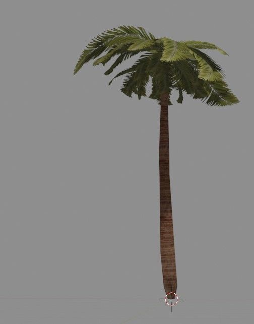 Low Poly Palm Tree Low-poly 3D model_12