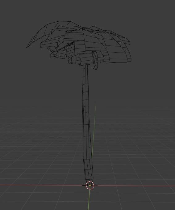 Low Poly Palm Tree Low-poly 3D model_10