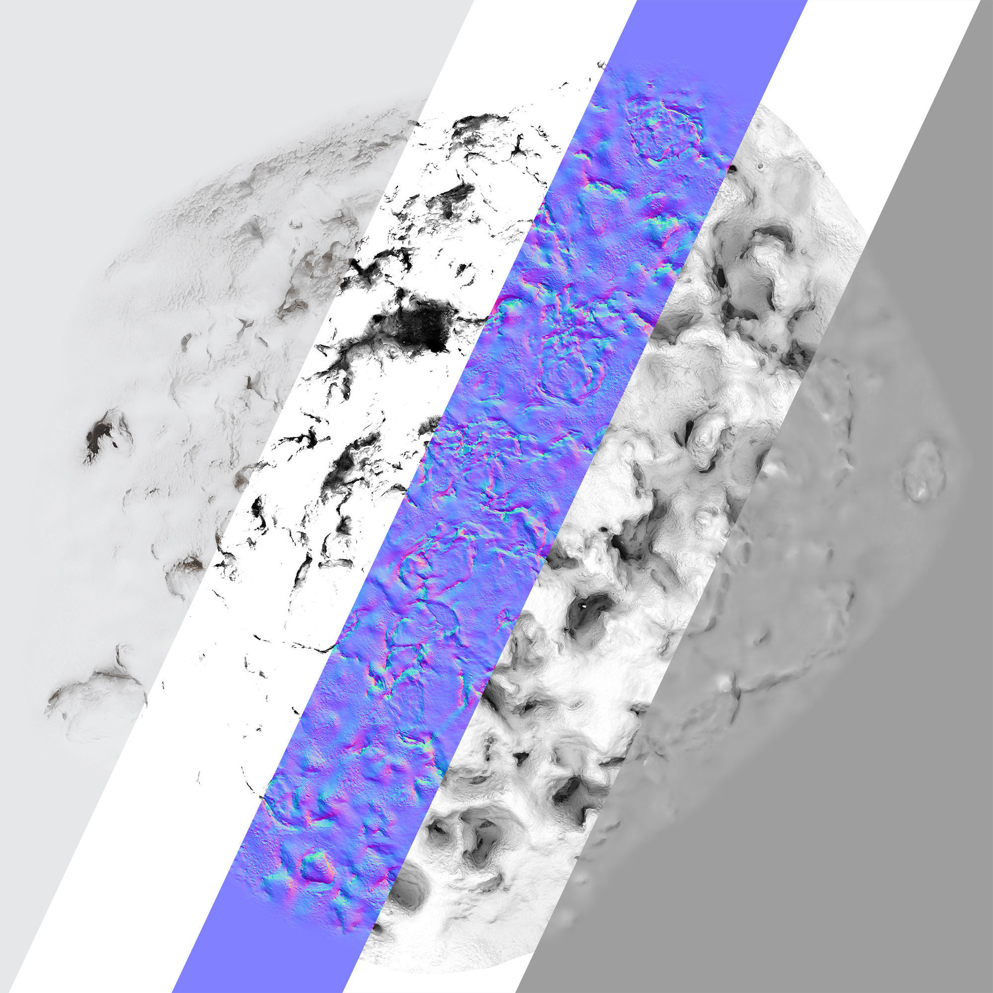 Ultra realistic a Pile of snow 3D model_7