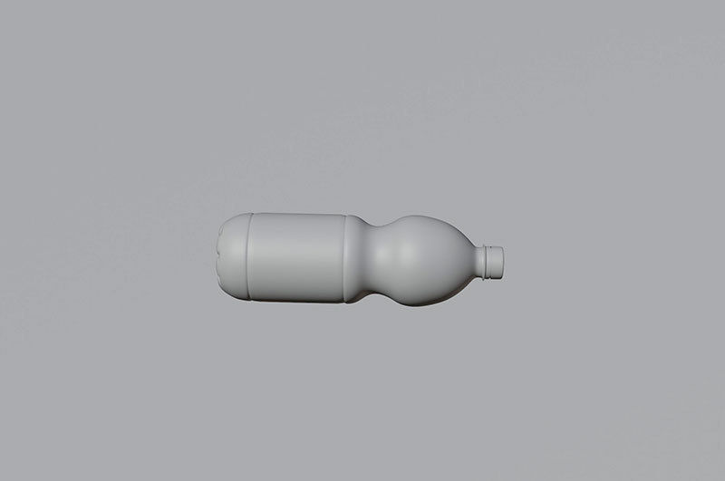 Plastic water bottle 750ml Low-poly 3D model_10
