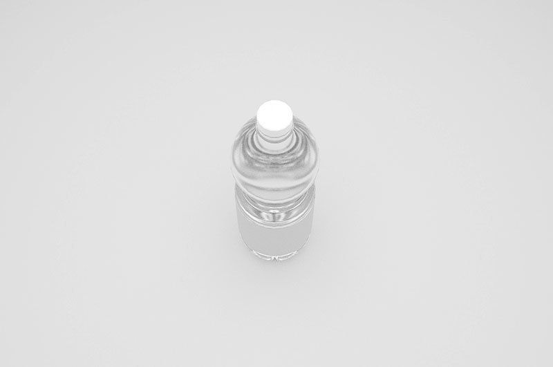 Plastic water bottle 750ml Low-poly 3D model_22