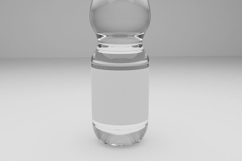 Plastic water bottle 750ml Low-poly 3D model_27