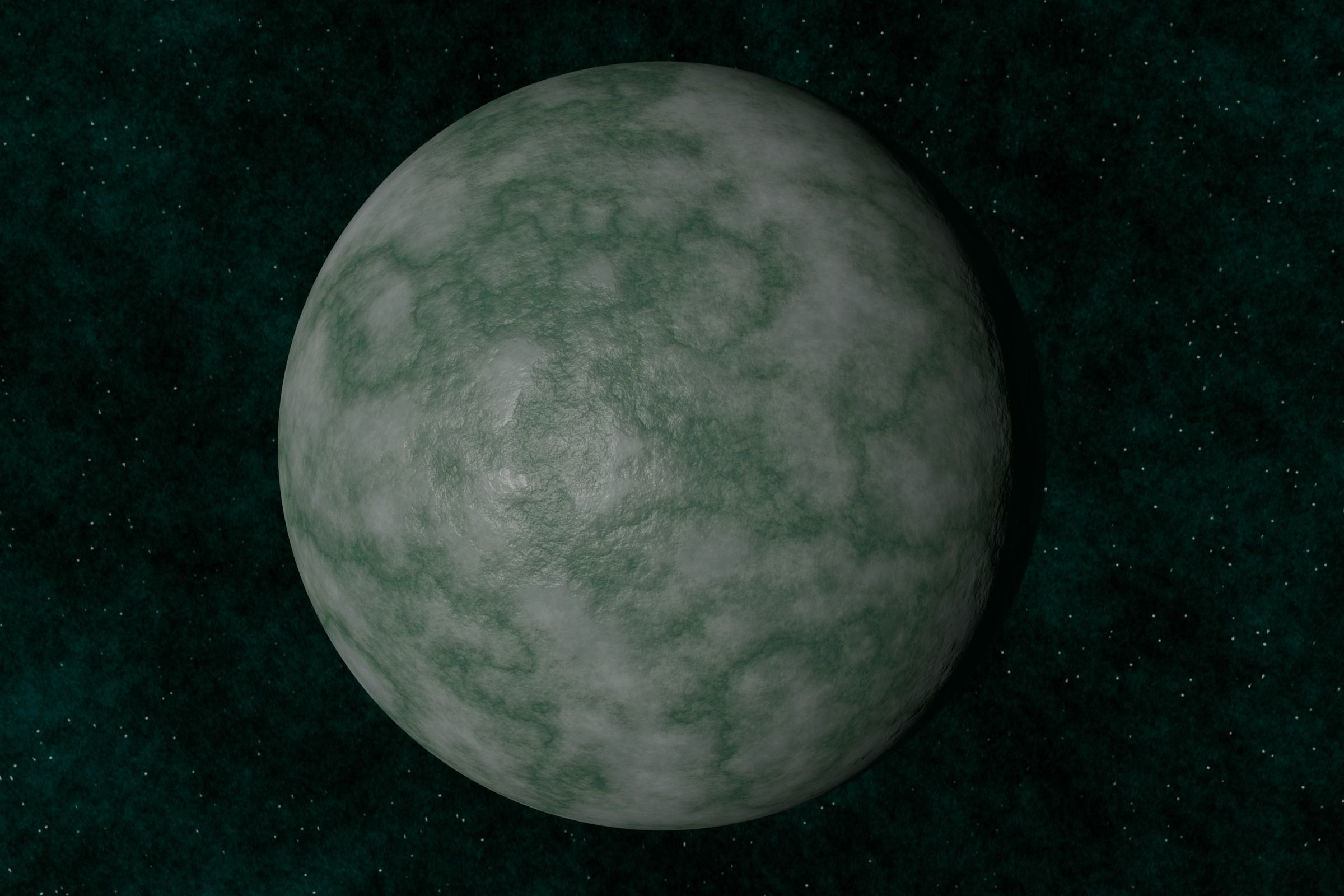 Ice planet 001-alfa Low-poly 3D model_3