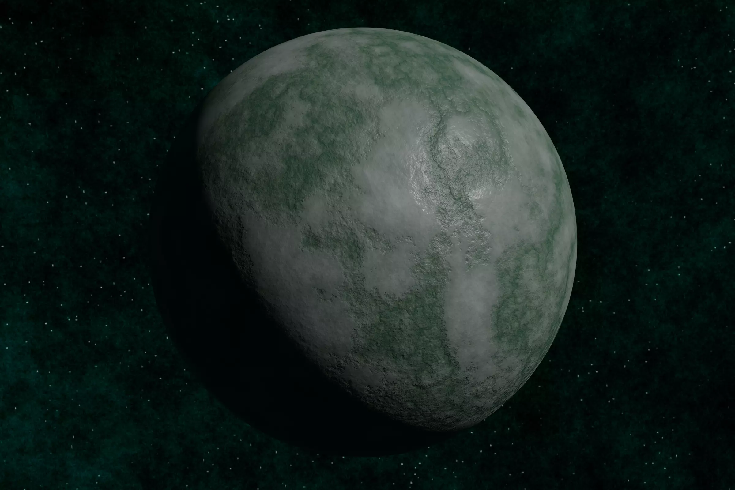 Ice planet 001-alfa Low-poly 3D model_0