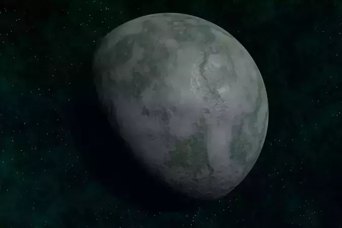 Ice planet 001-alfa Low-poly 3D model