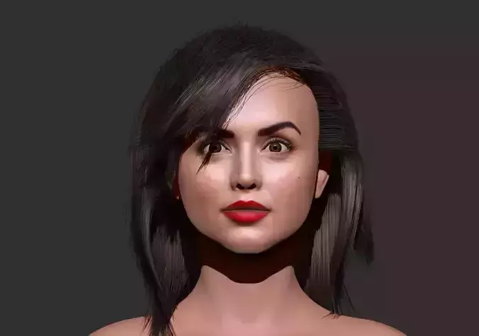 ana de armas 3d zbrush sculpting