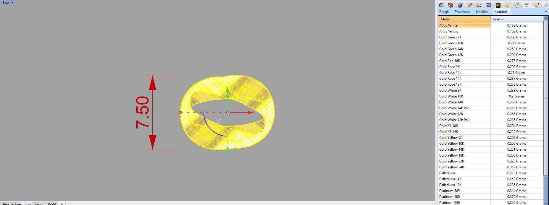 Chain Necklace lightweigt 3D print model_3