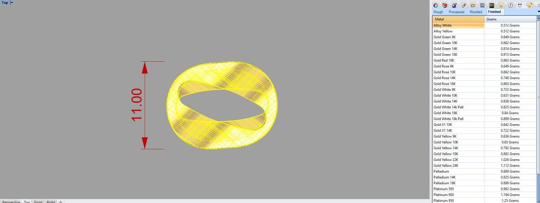 Chain Necklace lightweigt 3D print model_6