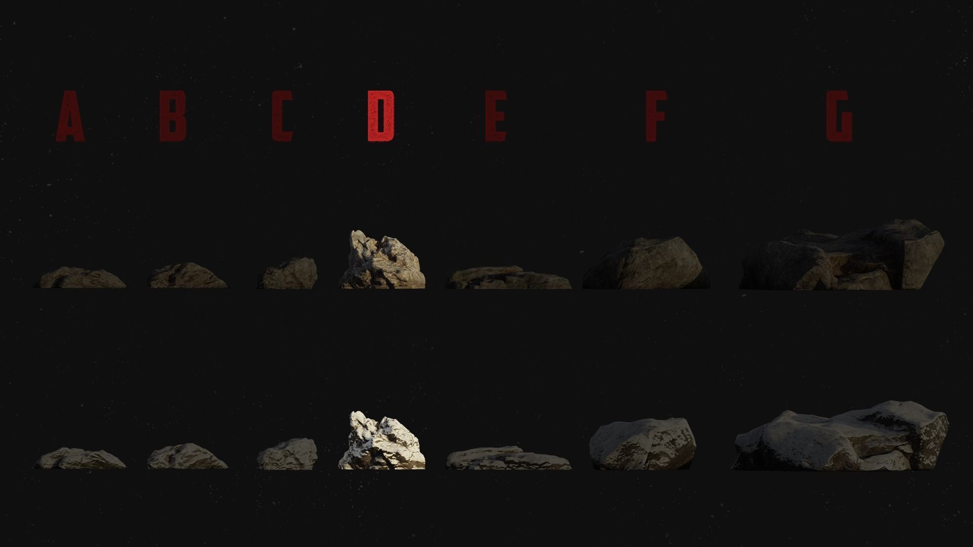 FREE ULTIMATE ROCK BUNDLE and BONUS 4k Texture Variations Free 3D model_2