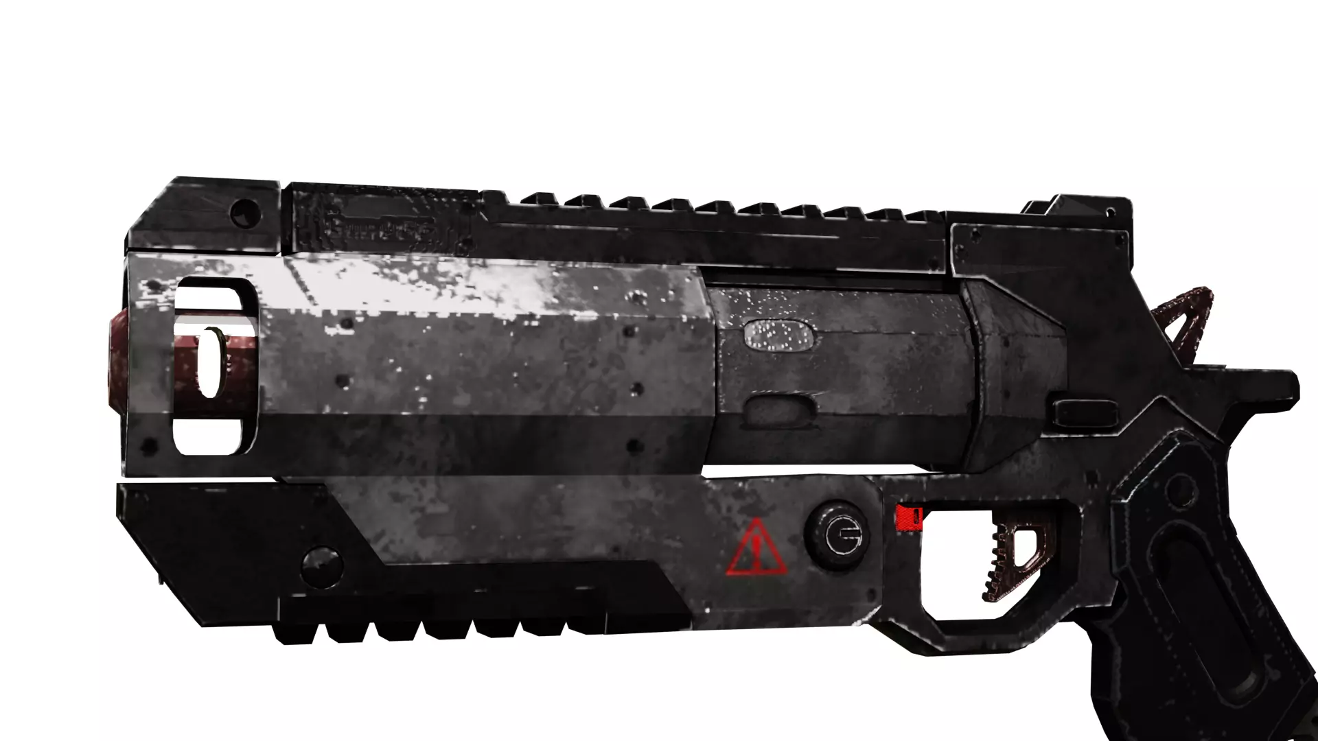 Gun Low-Poly doom grenade launcher Free low-poly 3D model