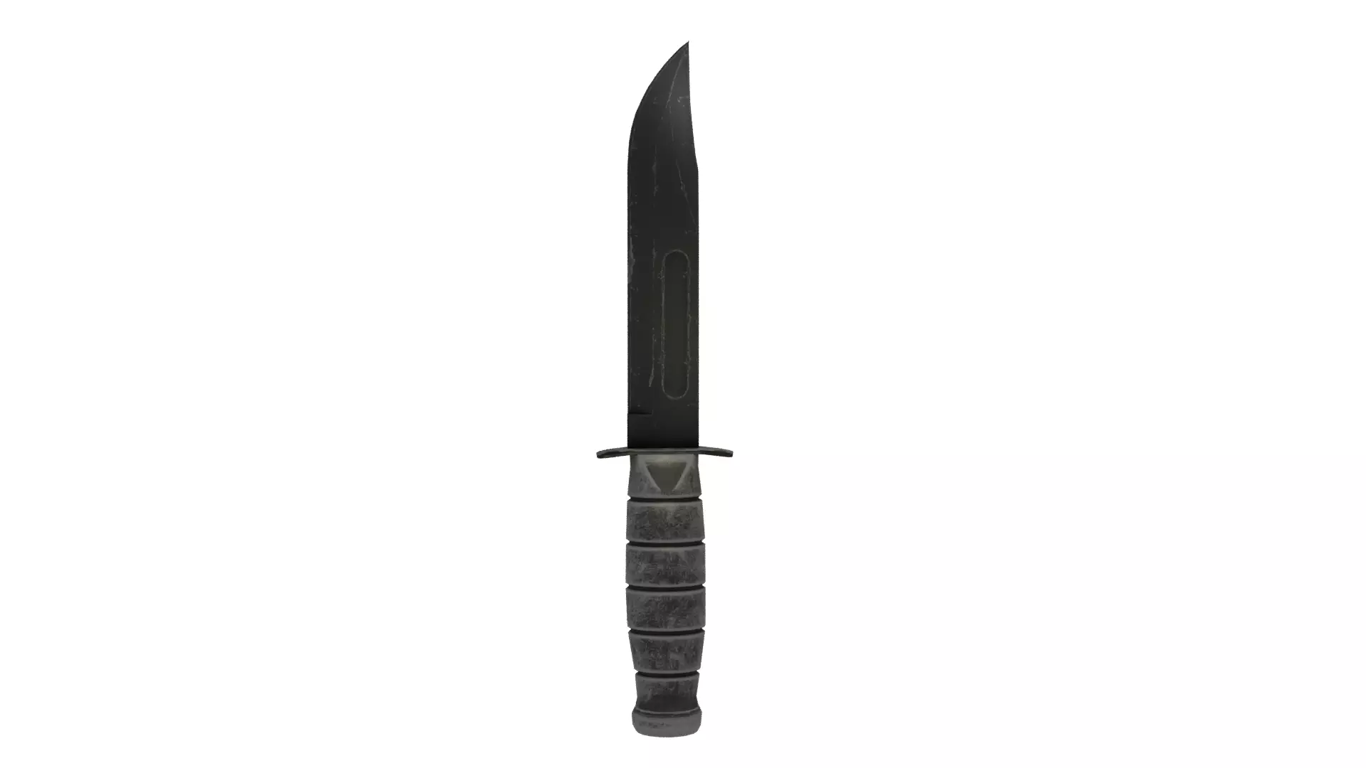 Knife Low-Poly military Free low-poly 3D model