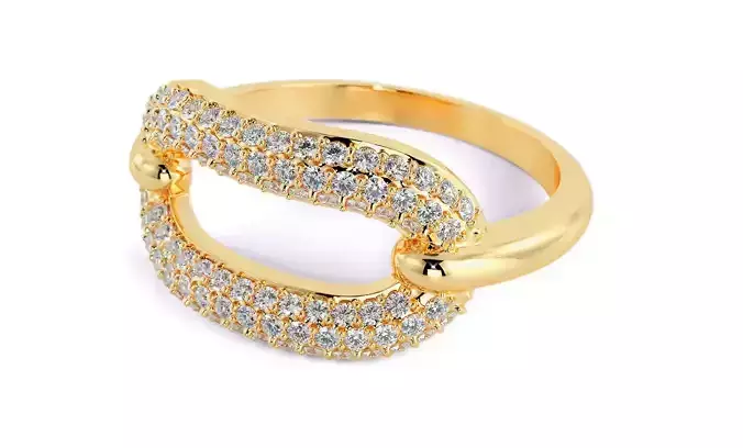 elegant gold diamond ring 