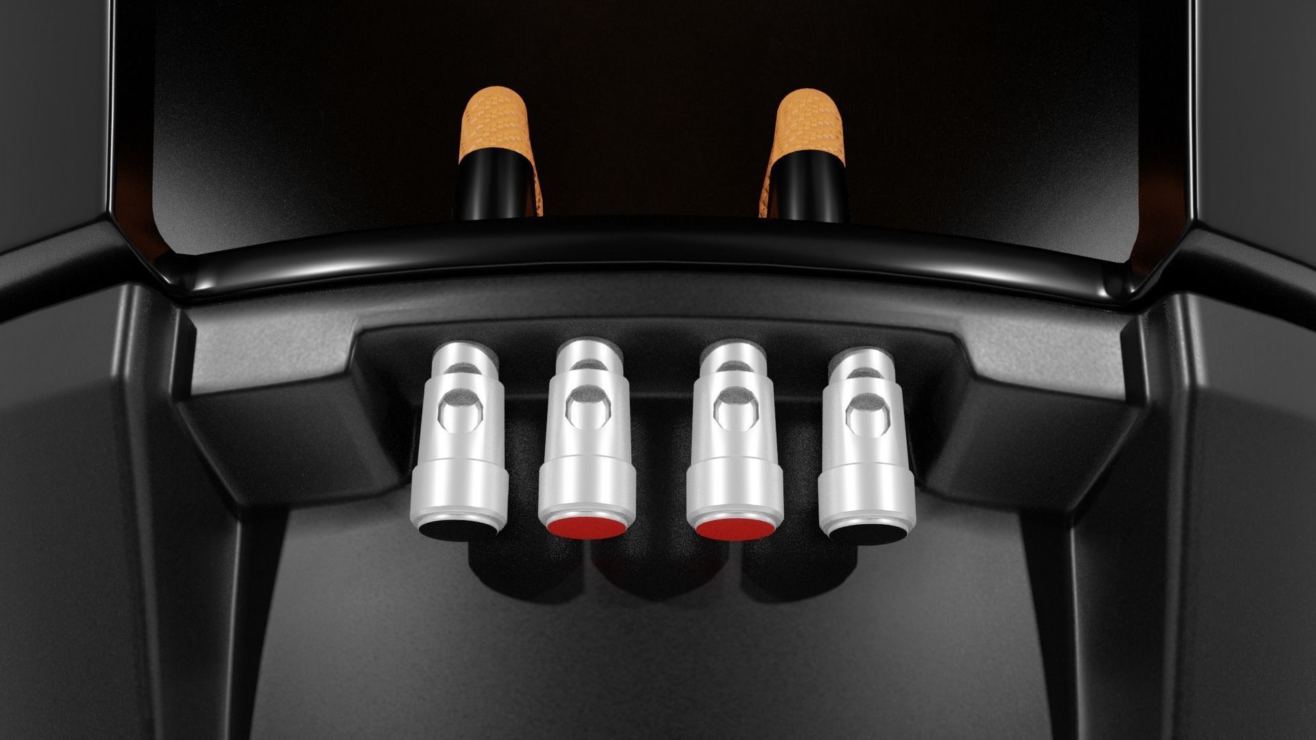 Woofer Pionner Speaker 02 - blender 3d 3D model_7