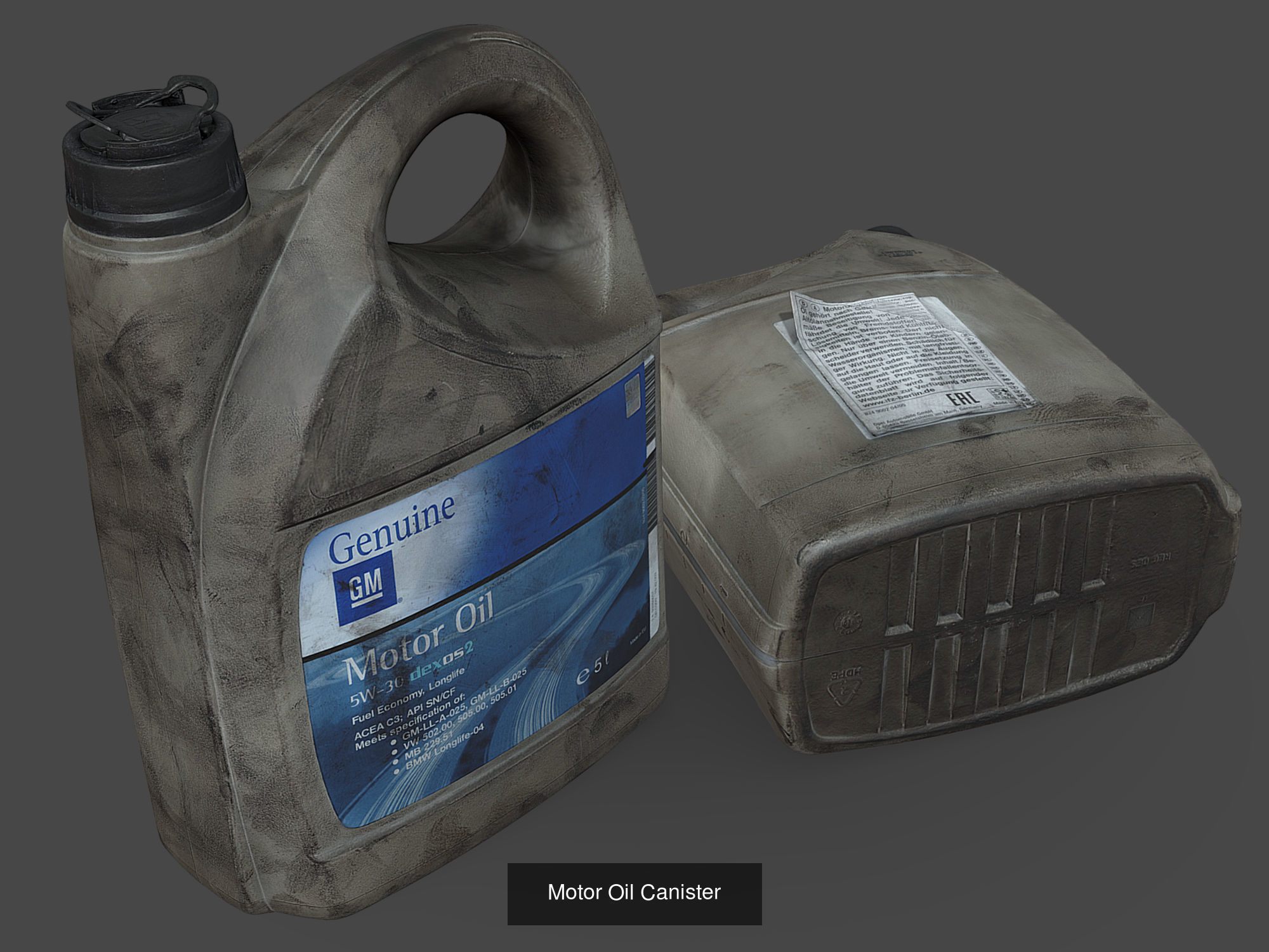 Garage Bottles and Canisters Pack 3D Model Collection_18