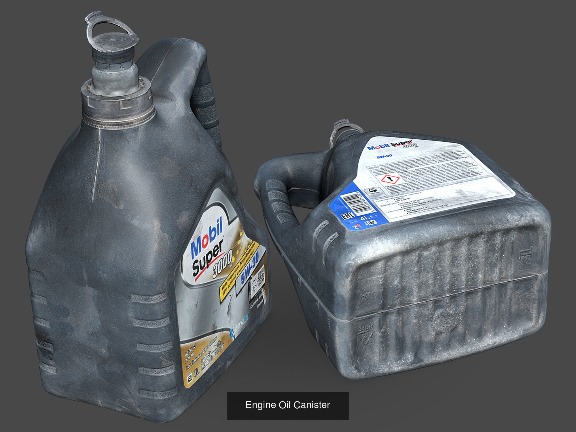 Garage Bottles and Canisters Pack 3D Model Collection_14