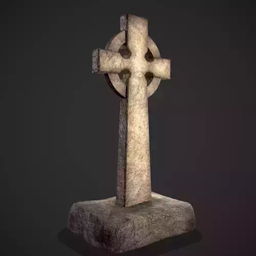 Viking Gravestone Low-poly 3D model
