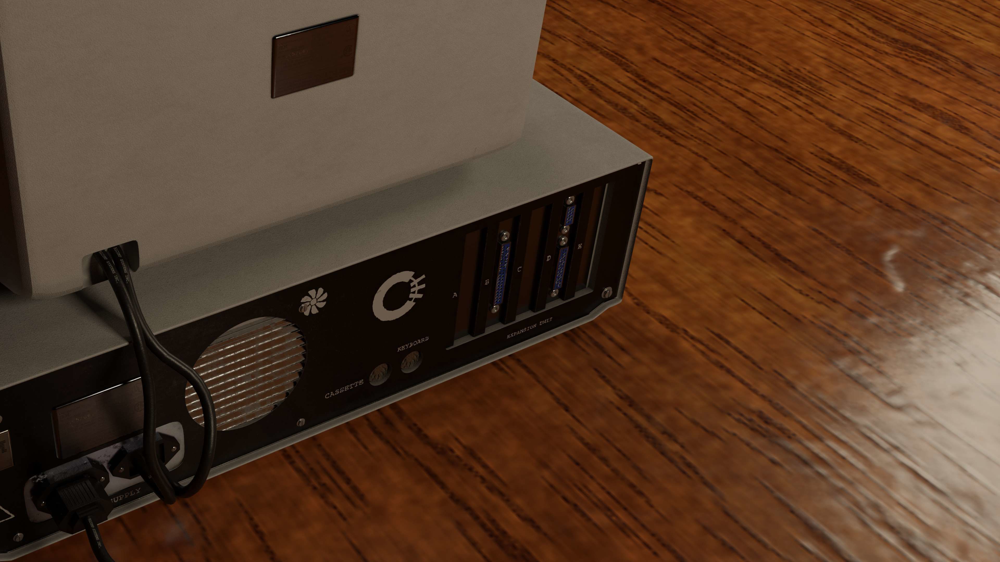 IBM 5150 Vintage Personal Computer 3D model_12