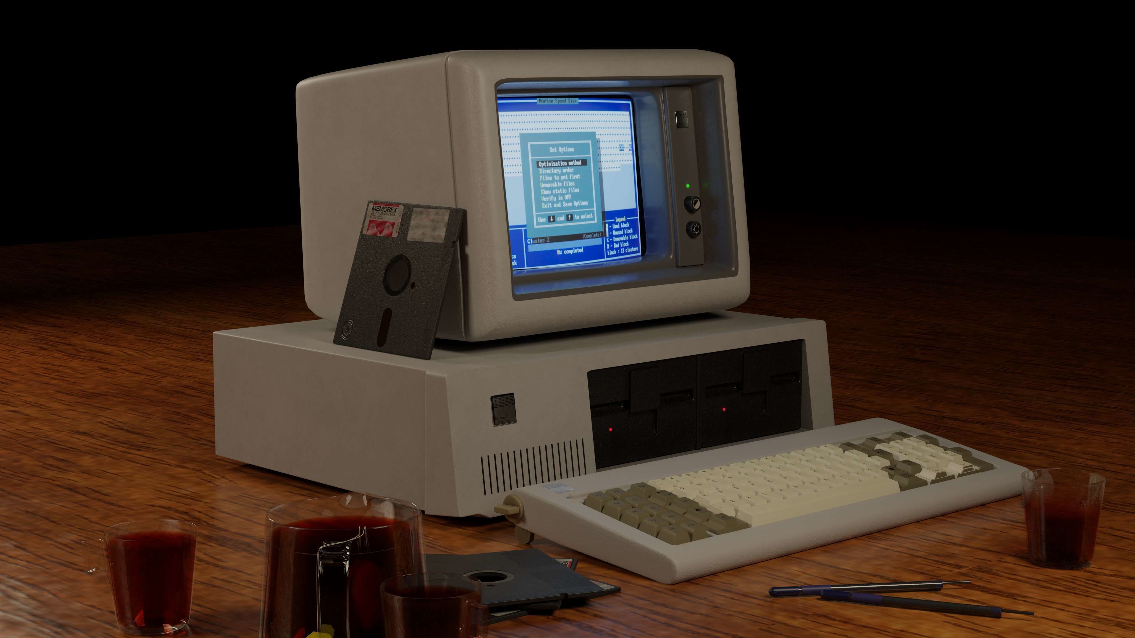 IBM 5150 Vintage Personal Computer 3D model_6