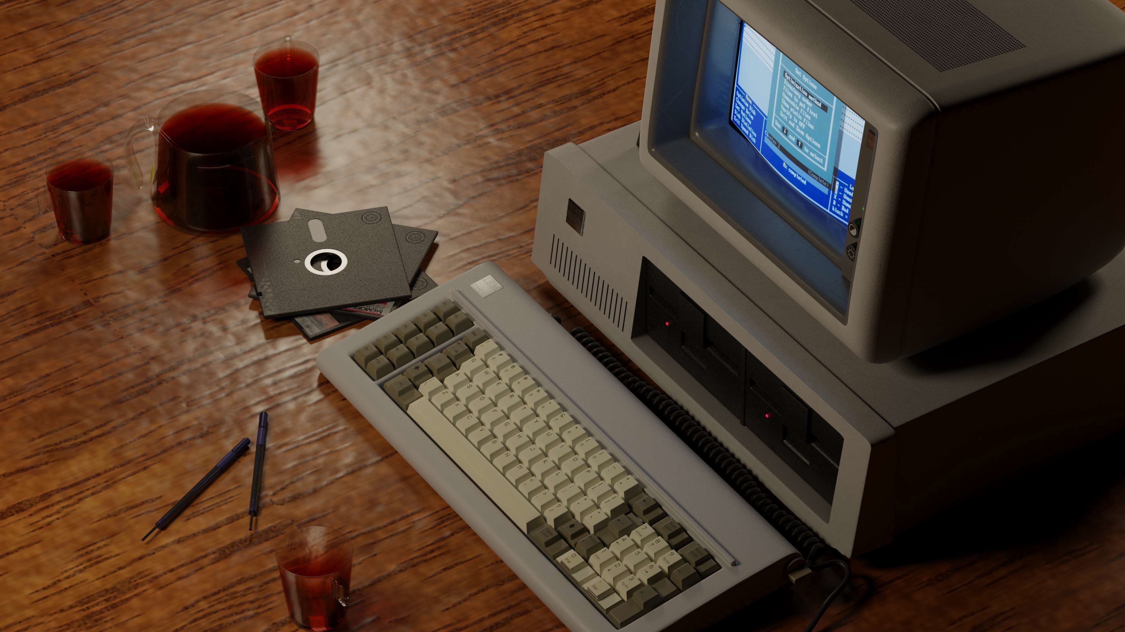 IBM 5150 Vintage Personal Computer 3D model_2