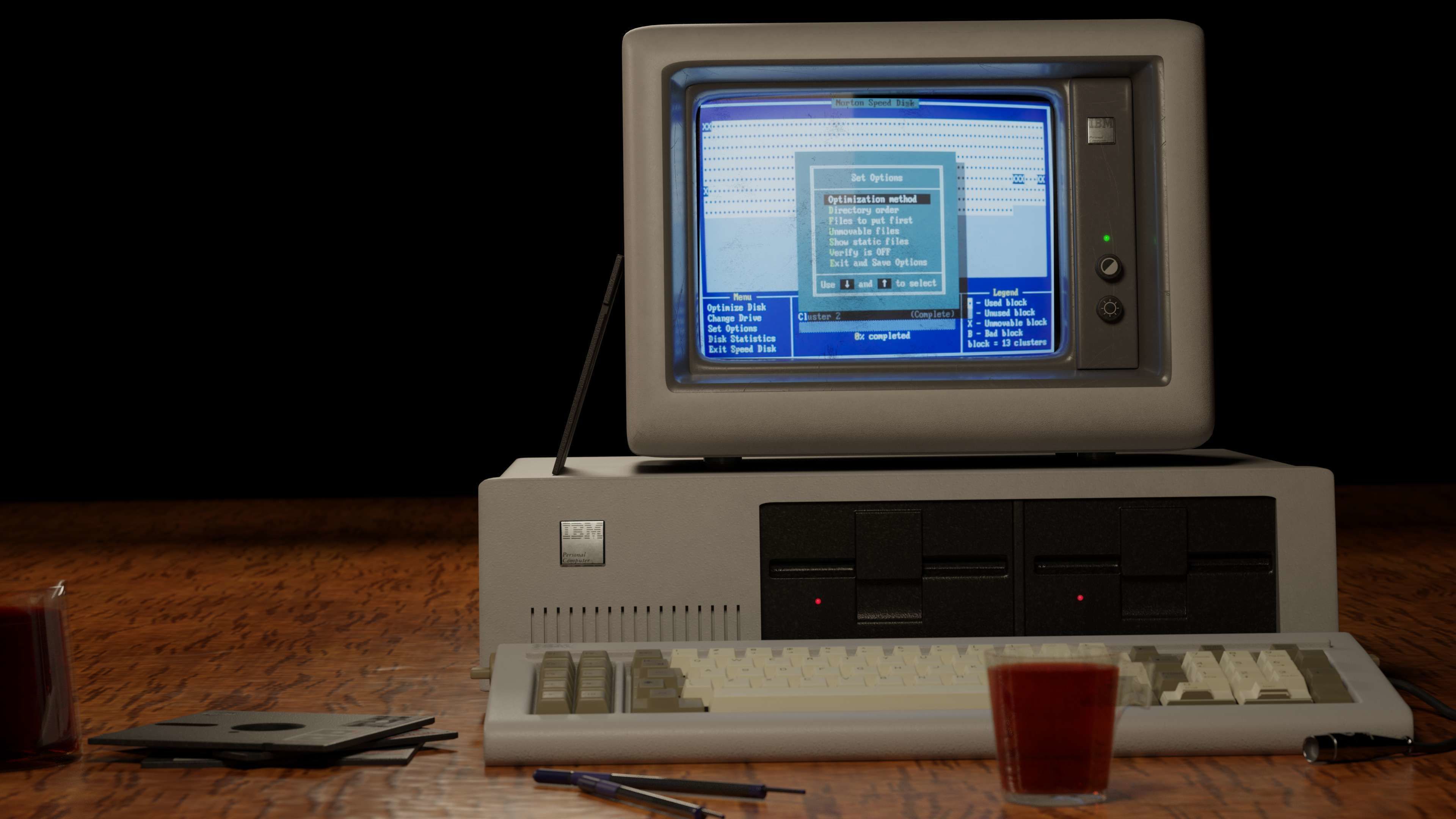 IBM 5150 Vintage Personal Computer 3D model_10