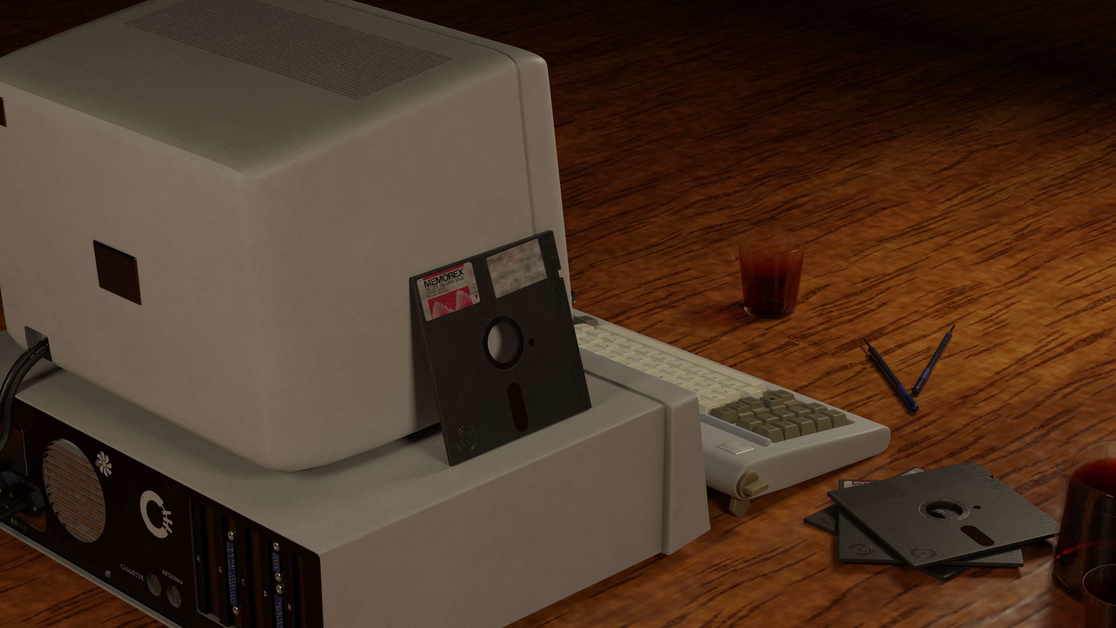 IBM 5150 Vintage Personal Computer 3D model_8