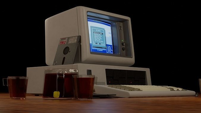 IBM 5150 Vintage Personal Computer 3D model
