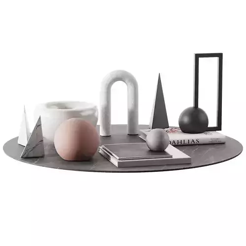 living geometric figure decor set 00