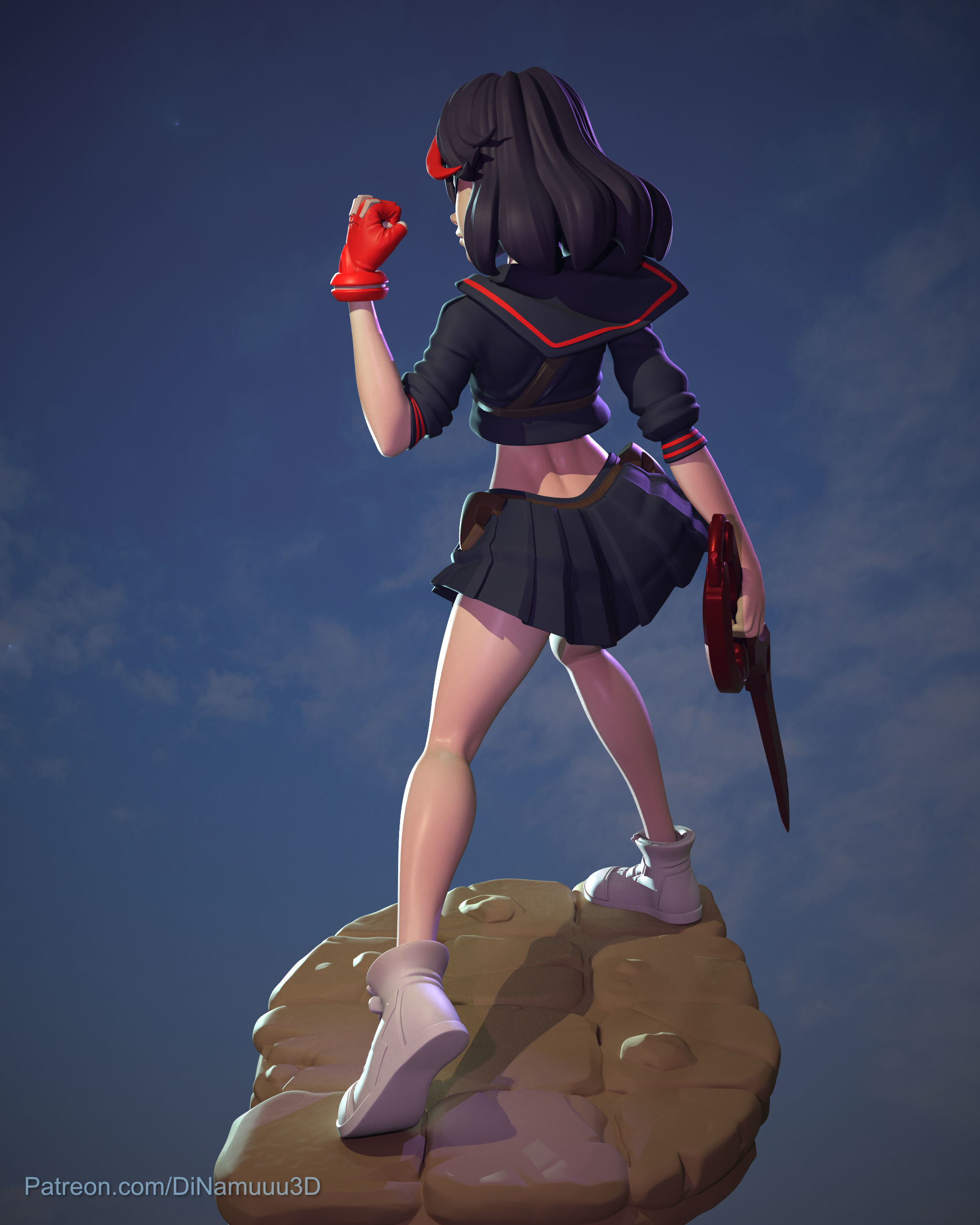 Ryuko Matoi School Uniform Kill La Kill 3D Print Model 3D print model_11