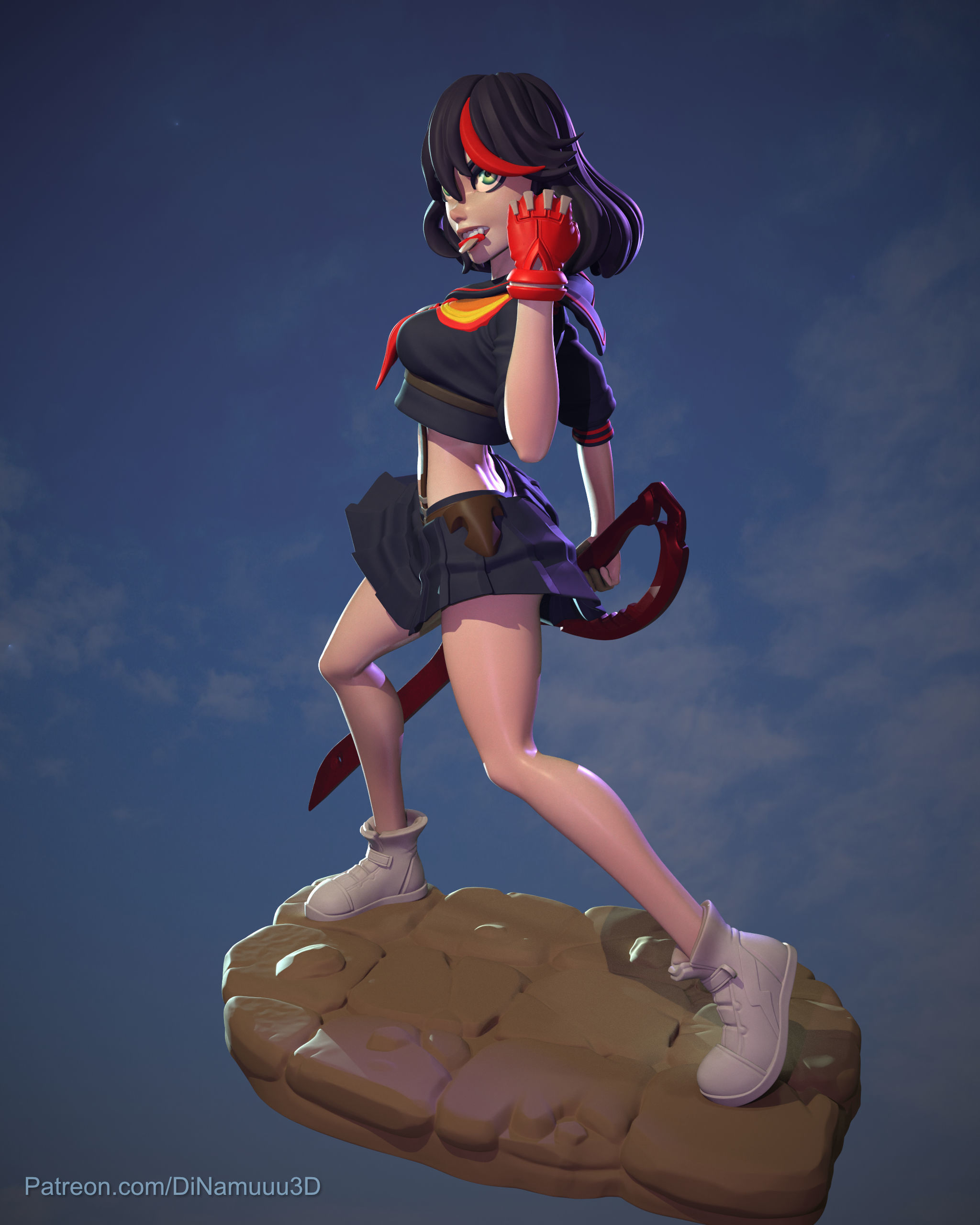 Ryuko Matoi School Uniform Kill La Kill 3D Print Model 3D print model_9