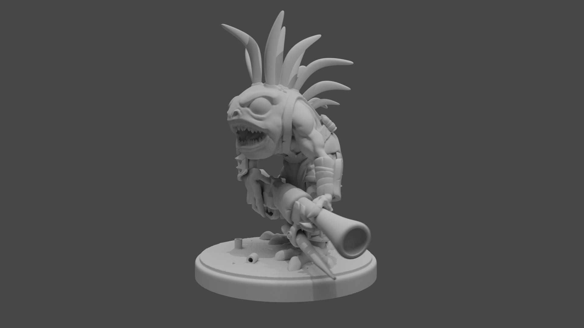 Murloc Hunter 3D print model_5