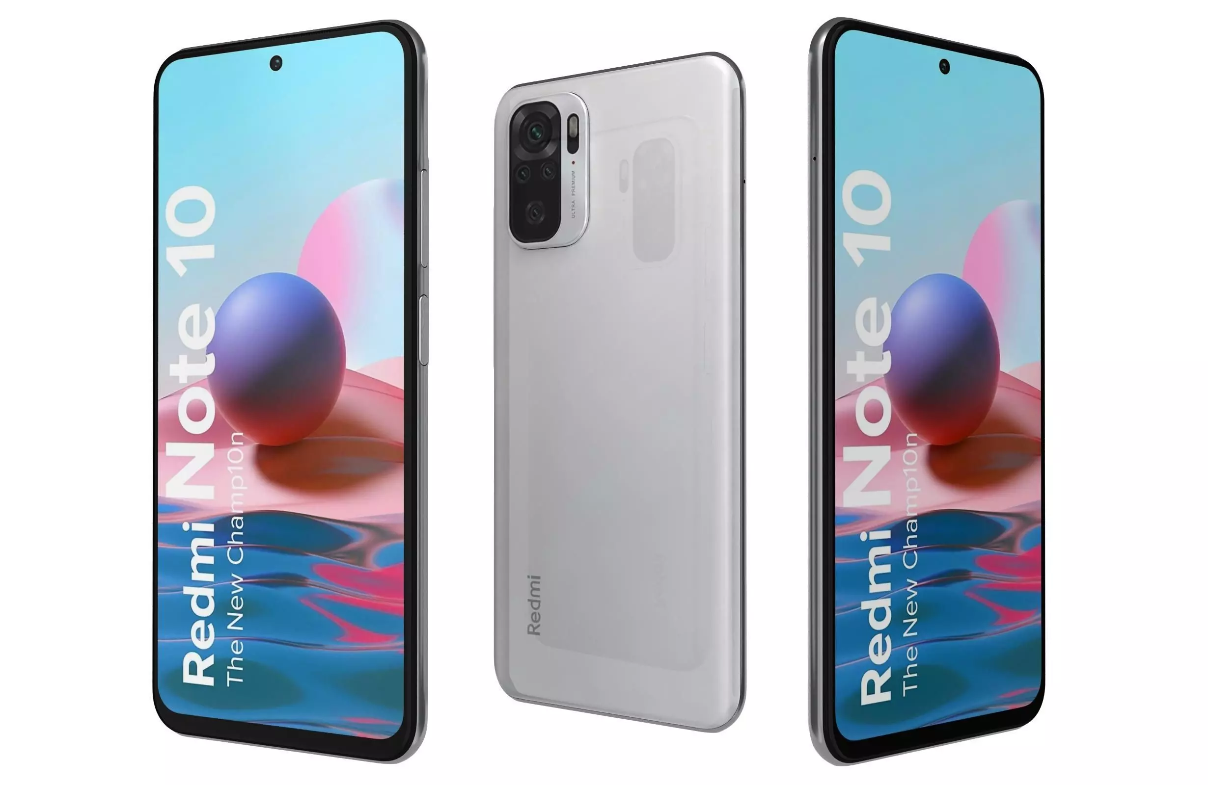 Xiaomi Redmi Note 10 Frost White 3D model_0