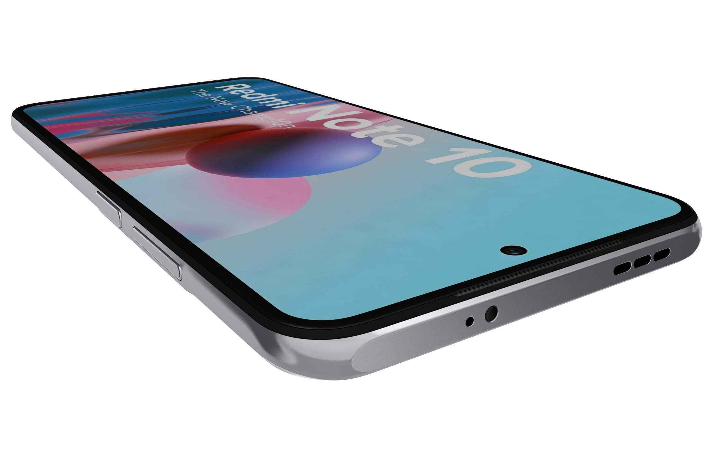 Xiaomi Redmi Note 10 Frost White 3D model_13