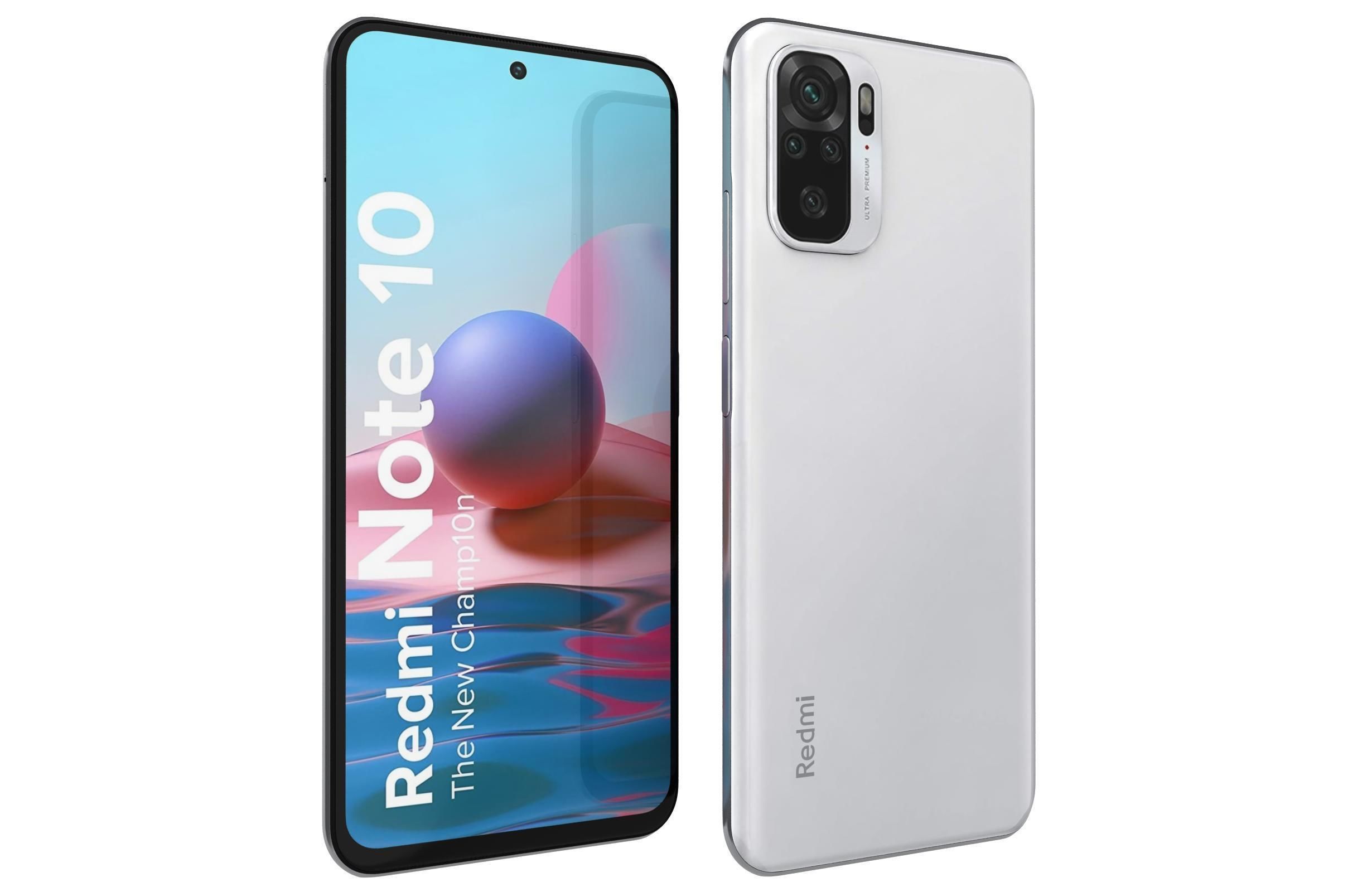 Xiaomi Redmi Note 10 Frost White 3D model_7