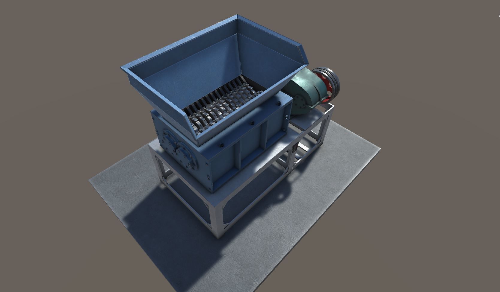 Metal Shredder animated Low-poly 3D model_6