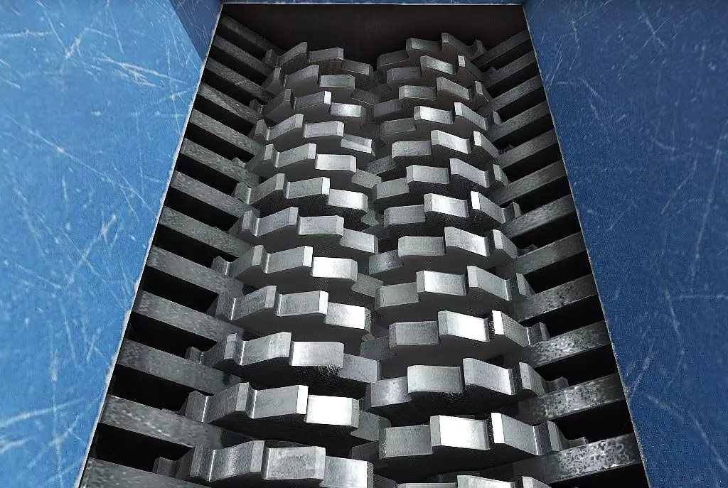 Metal Shredder animated Low-poly 3D model_0