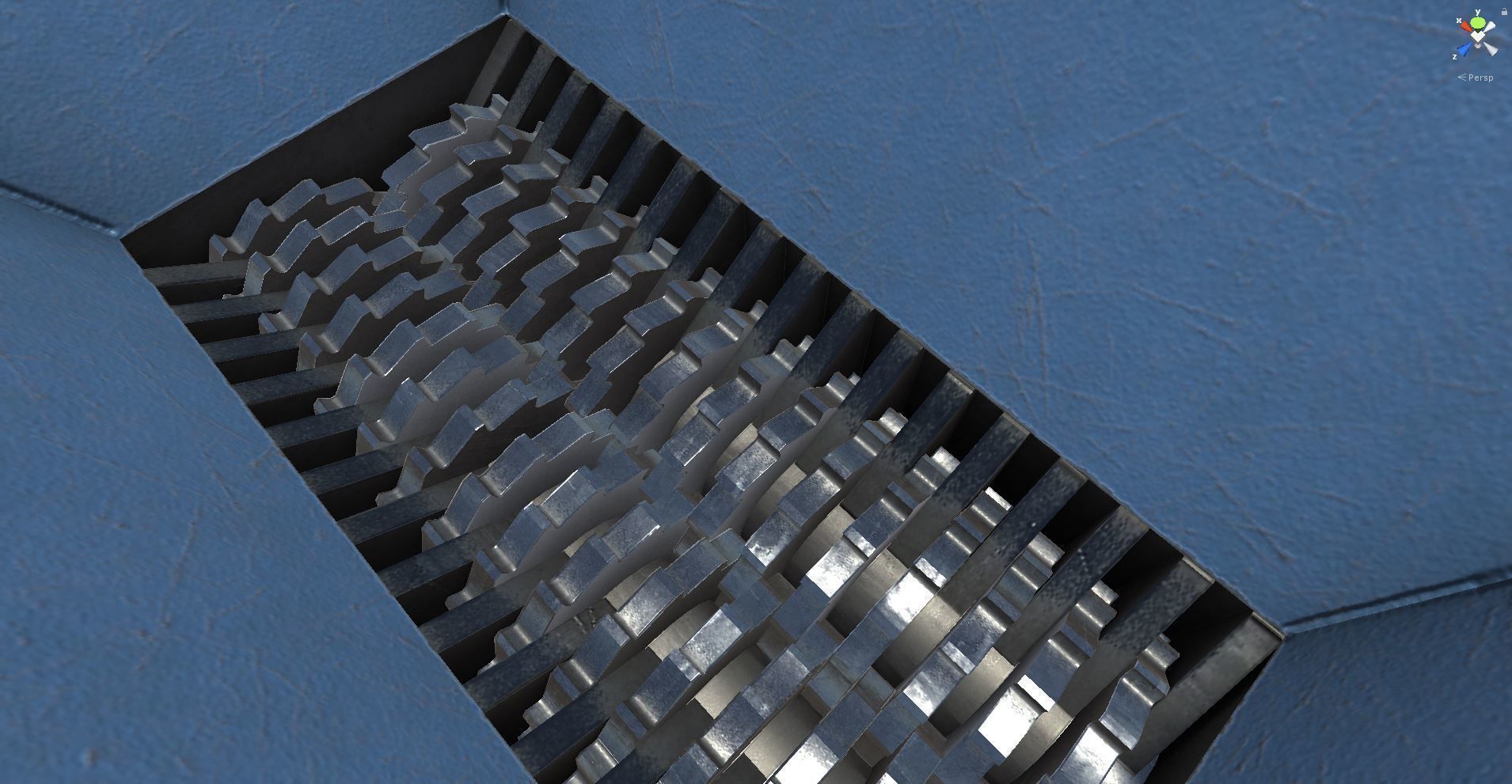 Metal Shredder animated Low-poly 3D model_3