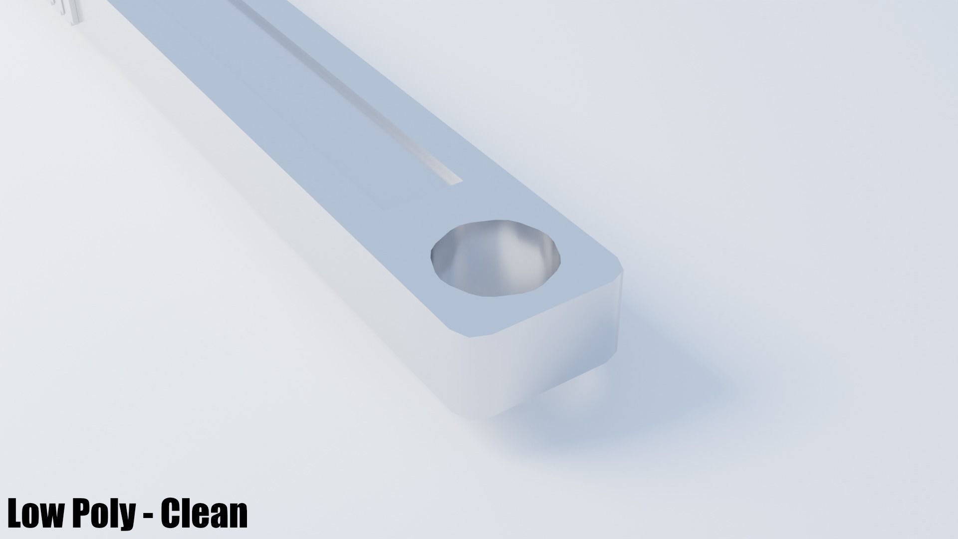 Monkey Wrench Low-poly 3D model_18