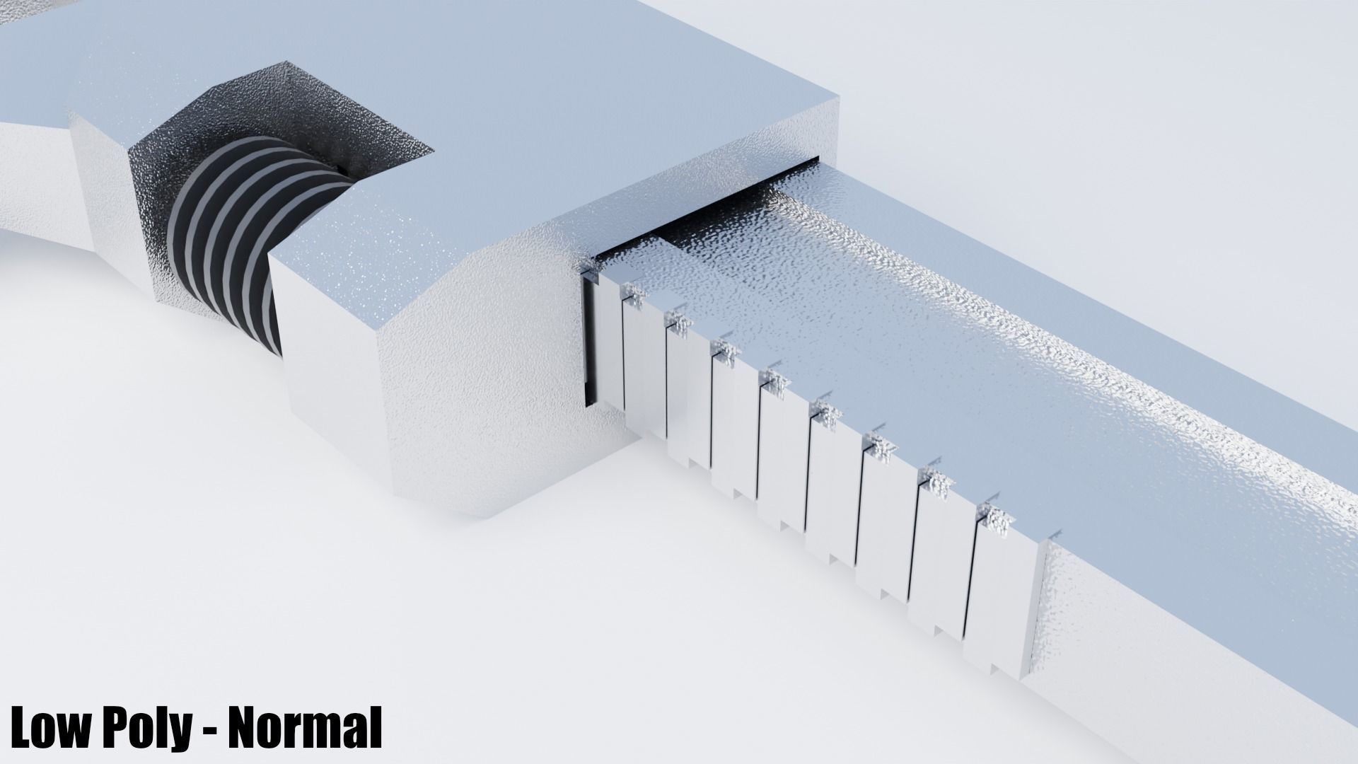 Monkey Wrench Low-poly 3D model_21